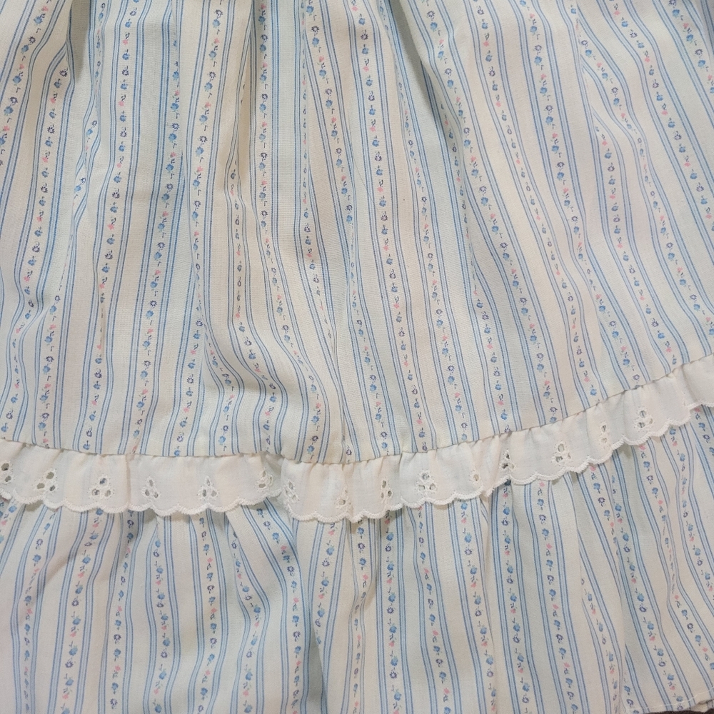 Vintage Girls Dress & Top Set Shabby Chic Prairie Calico Floral Cottagecore 8 - Picture 11 of 16